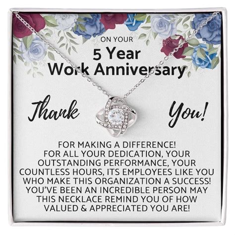 Happy 5th Year Work Anniversary 5 Year Job Work Service Etsy