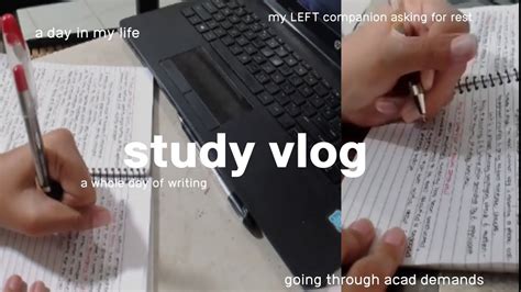 Productive Study Vlog Note Taking Study With Me A Day In The My