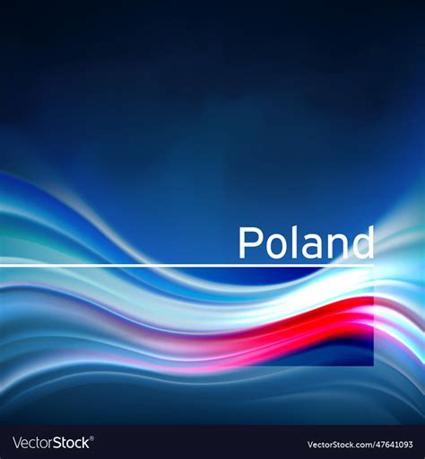 Poland flag background abstract polish flag card Vector Image