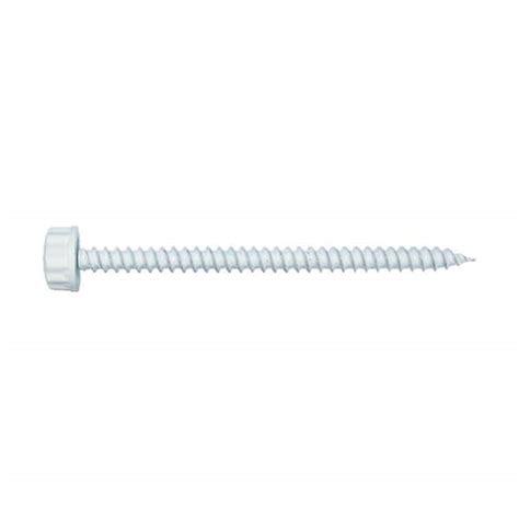 Nylo Tec 10 X 3 In Nylon White Bi Hex Head Sheet Metal Screw 100 Per