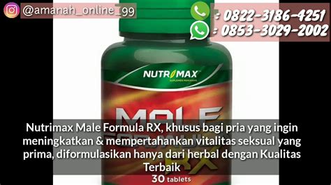 Nutrimax Male Formula Rx Nutrimax Male Obat Stamina