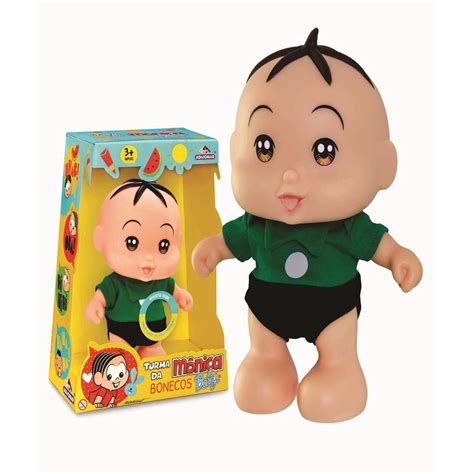 Boneco cebolinha turma da mônica baby brinquedo dispositivo sonoro