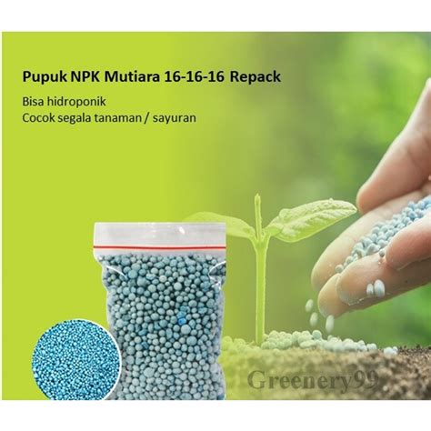 Jual Pupuk Npk Mutiara Repack Gram Pupuk Tanaman Npk Biru