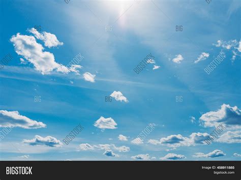 White Clouds Blue Sky Image And Photo Free Trial Bigstock