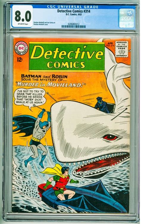 Detective Comics Cgc Ow Pages Comic Books Silver