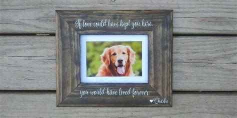 Pet Memorial Frame Personalized Pet Memorial Frame Pet Loss - Etsy