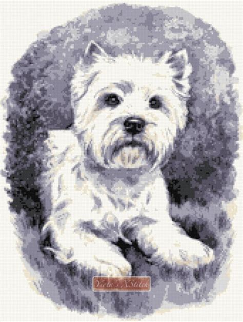 Westie No West Highland Terrier Counted Cross Stitch Kit Etsy