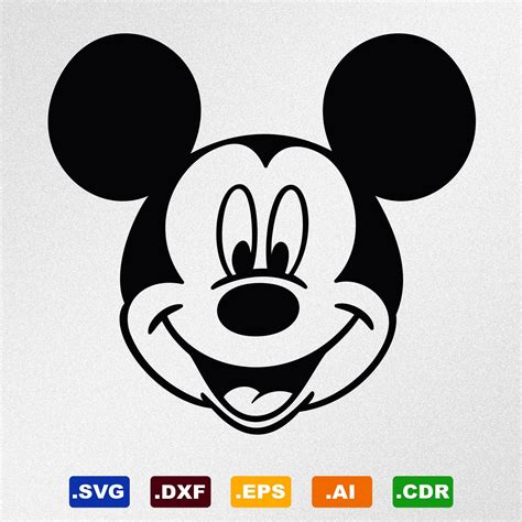 Mickey Head Svg