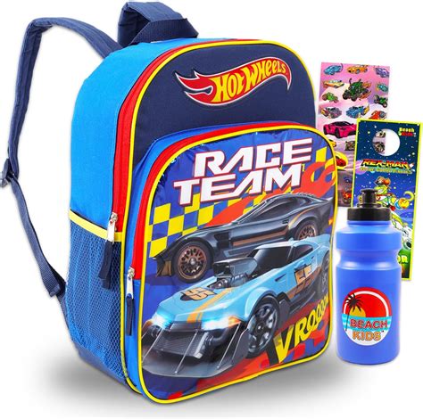 Amazon Hot Wheels Backpack Set Bundle With Deluxe 16 Race Car
