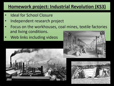 Home Learning KS3 History Industrial Revolution Ideal For School