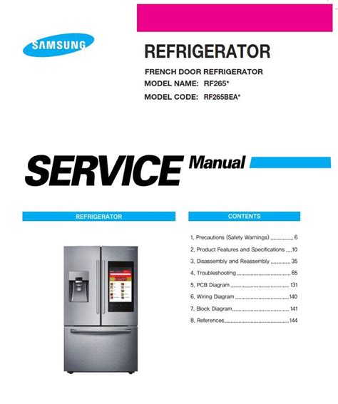 Samsung Rf Beaesg Rf Beaesr Service Manual And Repair Instructions