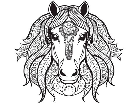 Clydesdale Picture To Color - Coloring Page