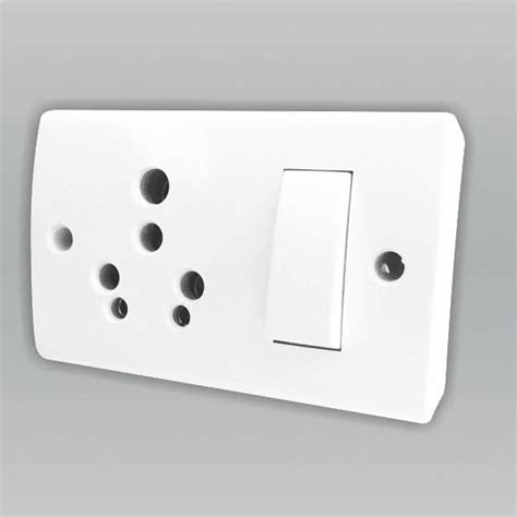 Polycarbonate 616a One Way Switch And Combined Socket With Box At ₹ 170