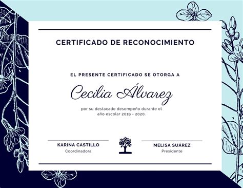 Plantilla Gratis De Certificado De Reconocimiento