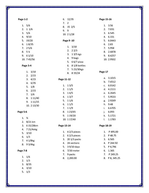 Solution Math Workbook Grade Answer Key Studypool Worksheets Library