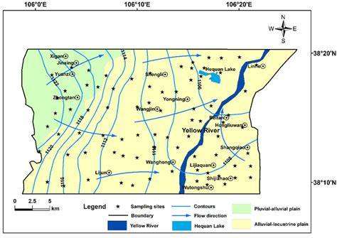 Hydrogeological Map Of Phreatic Aquifer And Sampling Stations In The Download Scientific