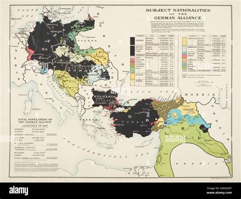 Mappa Soggetto Nazionalit Dell Alleanza Tedesca Prima Guerra