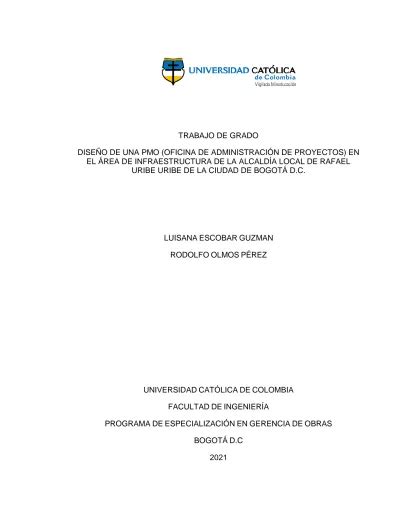 Trabajo De Grado Luisana Escobar Guzman Rodolfo Olmos P Rez Universidad