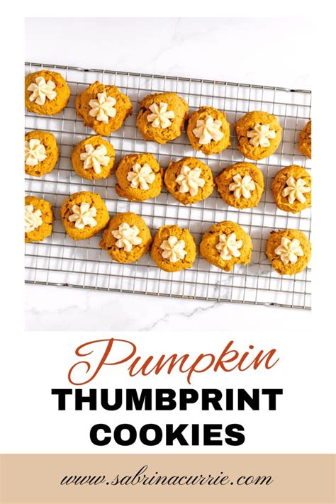 Easy Cheesecake Filled Pumpkin Thumbprint Cookies West Coast Kitchen