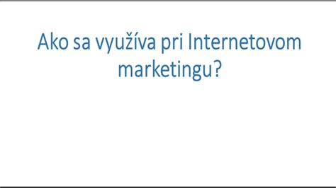 Webinár o Email marketingu YouTube