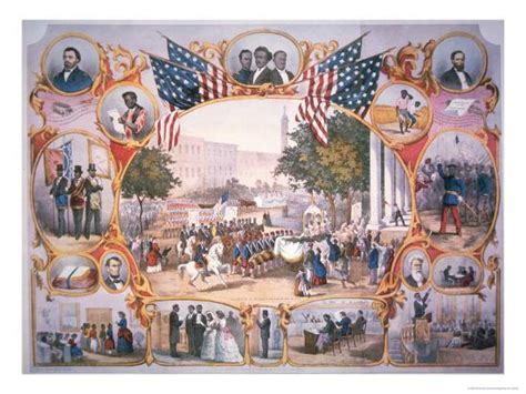 The 15th Amendment, Granting Voting Rights to All Citizens of the USA on 19th May, 1870 Giclee ...