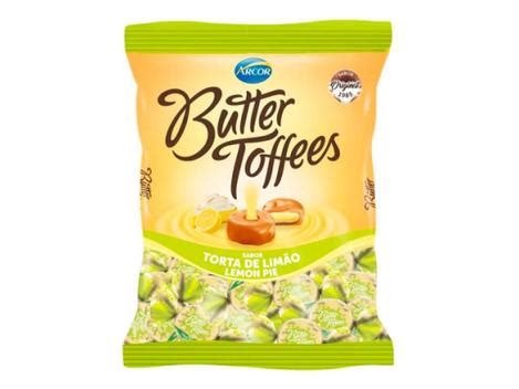 Bala Butter Toffees Torta de Limão 100g Arcor Balas Magazine Luiza