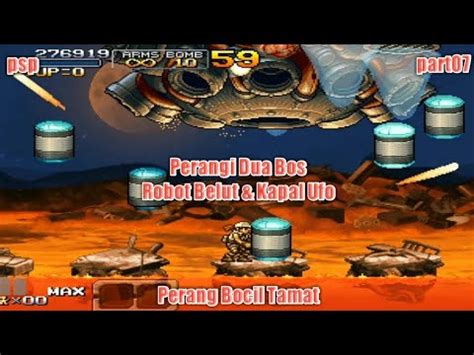 Perangi Dua Boss Robot Belut Kapal Ufo Metal Slug Double Xx Tamat