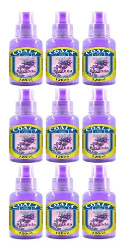 Kit 9 Odorizante De Ambiente Spray Coala Lavanda 120 Ml Frete grátis