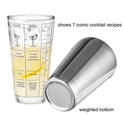 Boston Cocktail Shaker With Recipe