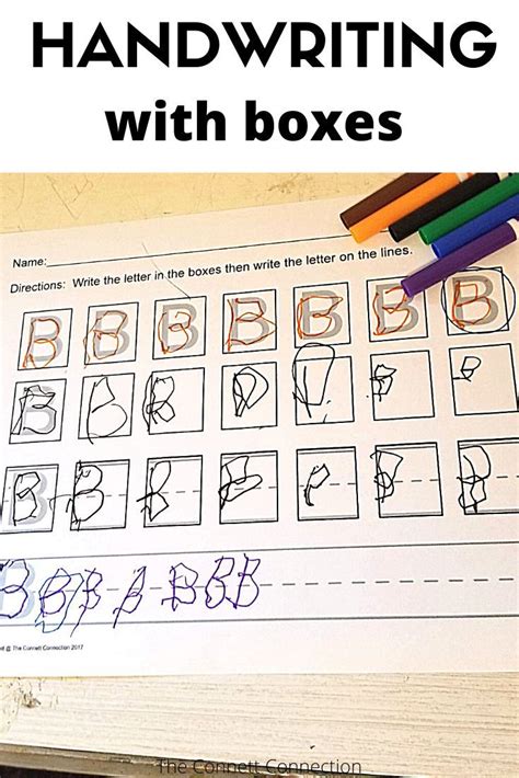 Handwriting With Boxes For Letters And Numbers Bundle