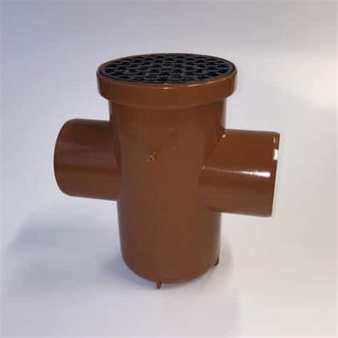 110mm Underground Drainage Back Inlet Bottle Gully Round Top TWS