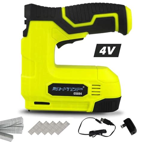 Buy Bhtop Cordless Brad Nailer V Staple Gun Kit Electric Brad Nail