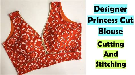 Very Easy Princess Cut Blouse Cutting And Stitching Blouse Making