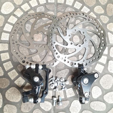 Jual Rem Cakram Set Mekanik Disc Brake Set Mekanik Kampas Kotak Rotor