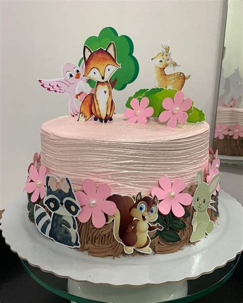 Bolo Floresta Encantada Bolo Aniversario Infantil Bolo Lindo De