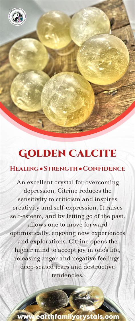 Golden Calcite Stone Golden Calcite Crystal Meaning Golden Calcite