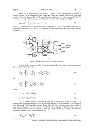 Islanding Detection Of Inverter Based Dg Unit Using Pv System Pdf