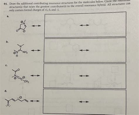 Solved 14 Draw The Additional Contributing Resonance Chegg