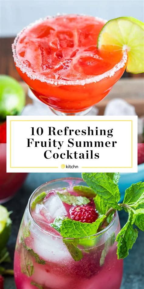 20 Refreshing Fruity Cocktails To Sip All Summer Fruity Mixed Drinks