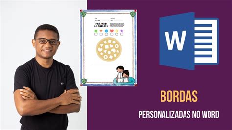 Como Colocar Bordas Personalizadas No Word Tutorial YouTube