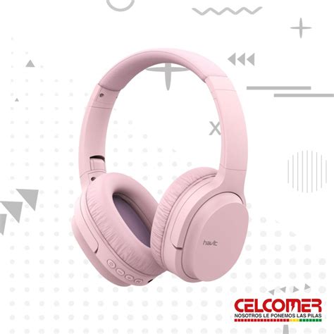 I62 Pink Havit Audifonos Bluetooth Extra Bass Celcomer