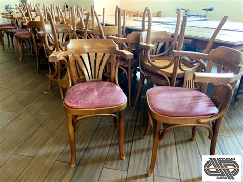 Etatsunis Facteur M Content Chaises Bistrot Bois Occasion Croisi Re