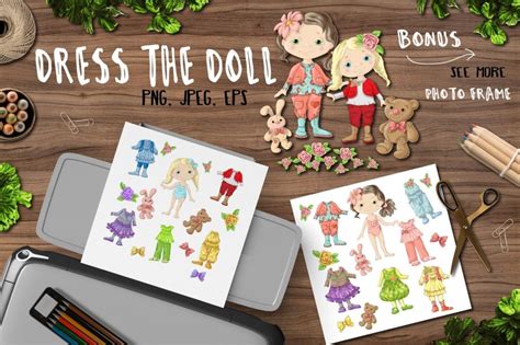 Dress The Doll Graphics Pack Graphic By Nicjulia · Creative Fabrica