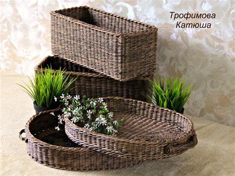 Поделки из искусственного ротанга своими руками - фото и картинки: 77 штук