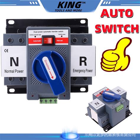 Micro Circuit Breaker Dual Power Automatic Transfer Switch Auto