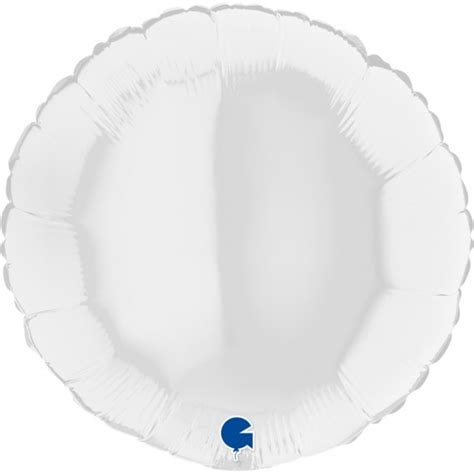 Ballon Alu Rond Blanc Cm F Te En Folie