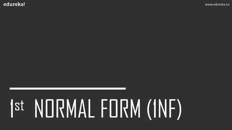 Normalization In Sql Edureka Ppt