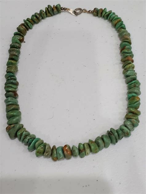 Vintage Turquoise Native American Necklace Gem