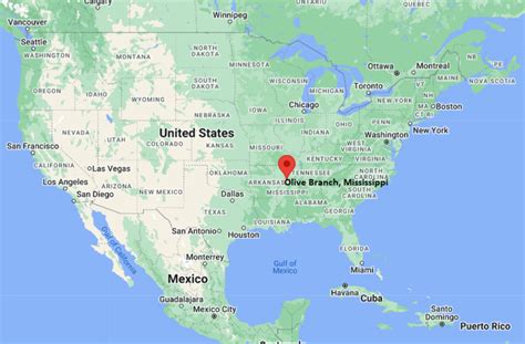 Where Is Olive Branch Ms Usa Location Map Of Olive Branch Mississippi