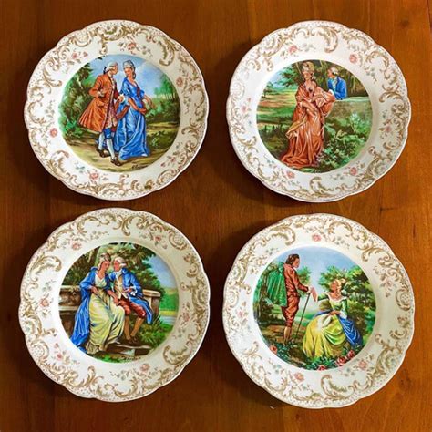 Antigos Pratos Decorativos Porcelana Inglesa John Maddock